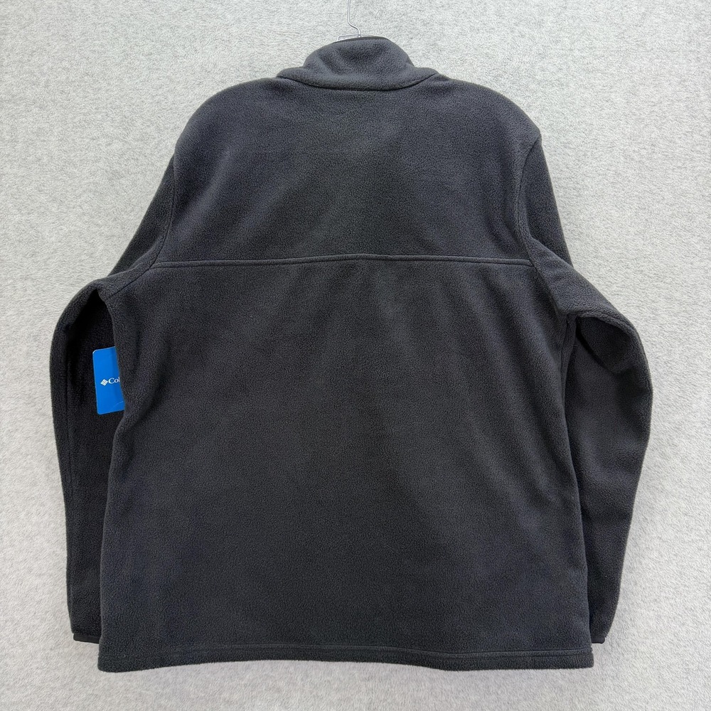 Columbia Sweater Womens 1X Plus Black Benton Springs 1/2 Snap Fleece Pullover - Picture 8 of 8